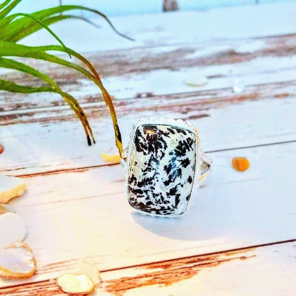 Medicine Bow Plume Agate Ring - Picture 7 of 7